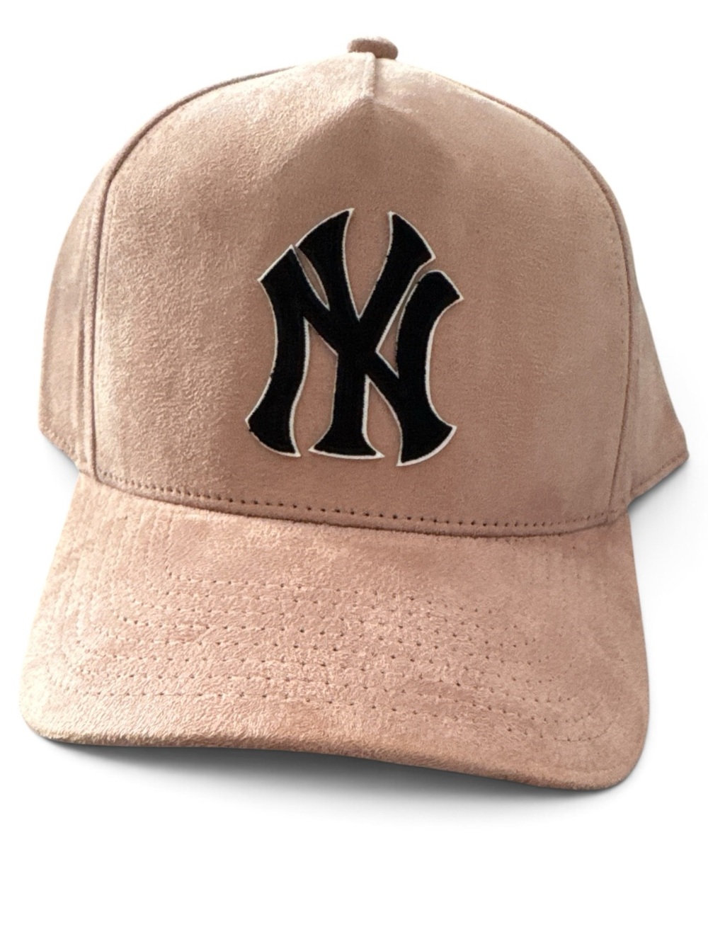 5th & Thread New York Yankees Suede Look Snapback Hat Tan Black